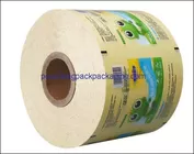 Custom printing laminated aluminum foil plastic film rolls for sauce supplier