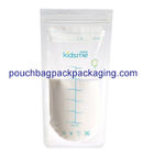 Breast Milk Freezer bag Self Standing Double Ziplock Plastic Liquid Leak Proof supplier