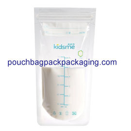 Breast Milk Freezer bag Self Standing Double Ziplock Plastic Liquid Leak Proof supplier