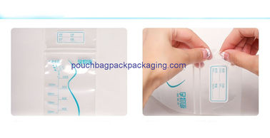 Breast Milk Freezer bag Self Standing Double Ziplock Plastic Liquid Leak Proof supplier