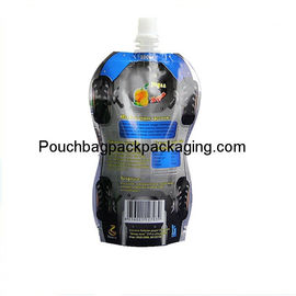 preformed juice spout bag, laminated juice bag with nozzle and spout supplier