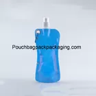 Water bag liquid pouch spout plastic drink bag foldable portable supplier