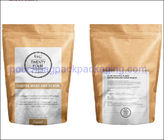 Recycle kraft stand up pouch with zip lock, paper bag for food supplier