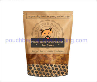 Recycle kraft stand up pouch with zip lock, paper bag for food supplier