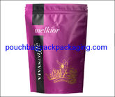 Stand up pouch, doypack, stand up bag with vivid gravure printing and zip supplier