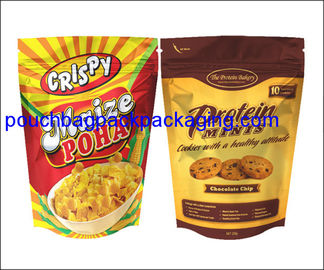 Stand up pouch, Aluminum Foil Protein Powder Bag Dried Snack Packaging supplier