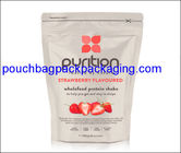 White printing stand up pouch, doypack with zip lock, stand up mylar bag for packaging supplier