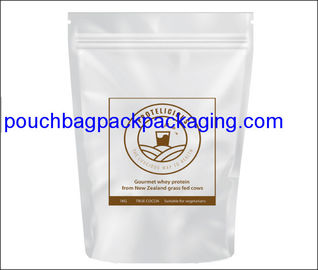 Stand up pouch with zip lock, stand up bag, doypack for powder packaging 454g 16OZ supplier