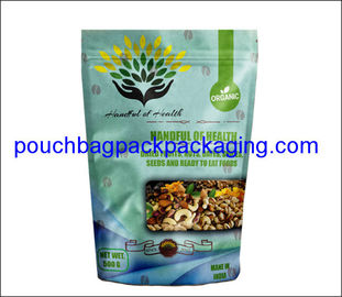 Stand up foil bag with zip lock, stand up aluminium pack bag, doypack with zipper for bakery 12 OZ supplier