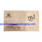 Heat seal Aluminium bag printed, irregular shape foil bag for mask packaging supplier