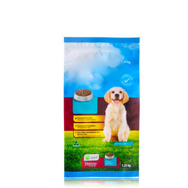 Plastic Animal Feed bag, aluminium foil bag, back seal bag for pet food packaging 1.25 KGS supplier