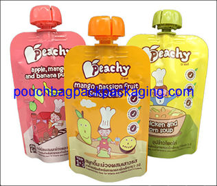 Custom juice spout pouch, Wholesale China Factory energy drink stand up spout pouch supplier