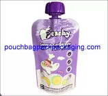 Spout stand up pouch for juice, beverage, Independent packing bags supplier