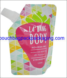 Baby drinks food spouted bags, stand up pouch with spout for fruit juice milk packaging supplier