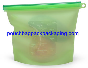 Reusable Silicone Food Storage Bag Food Grade Vegetable Storage Bag supplier