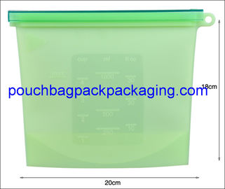 Microwave safe Food storage bag silicone fresh bag 20 x 18 cm 1000 ml supplier