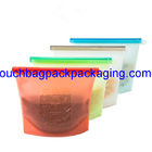 Silicone Food Bag, silicon packaging bag reusable for vegetable pack of 4 supplier