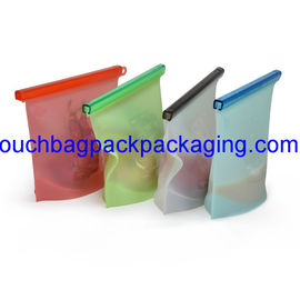 Silicone Food Bag, silicon packaging bag reusable for vegetable pack of 4 supplier