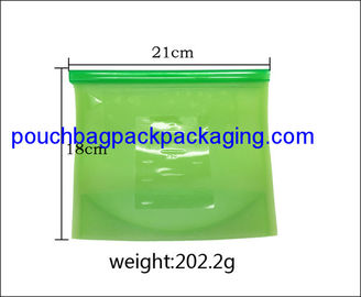 Silicon food bag for fresh food pack, reusable silicone microwave bag for storage 18 x 21 cm supplier