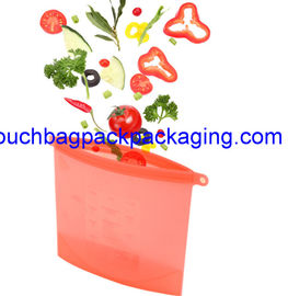 Silicon food bag for fresh food pack, reusable silicone microwave bag for storage 18 x 21 cm supplier