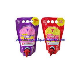 Plastic Bag In Box 500 ml With Spout for Aseptic Soap Milk Juice Water Red Wine Pack supplier