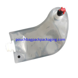 Popular dispenser spout pouch bag, BIB bag in box with Dispenser for wine or juice, irregular shape supplier