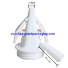 White pp ABS adapters for breast milk bag and pump, connect pump with bag together supplier