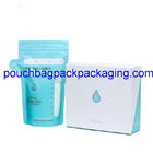 200 ml breast milk storage pouch bag supplier, waterproof double zipper on zipper supplier