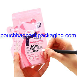 Breast milk storage bag Food Grade double zipper on top 250ml supplier