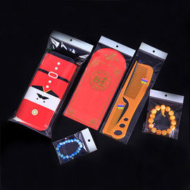 Custom clear sealed self plastic Self-adhesive seal cardboard header opp bag supplier