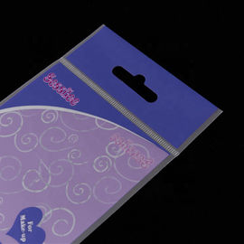 Custom printing self adhesive plastic BOPP header card bag with butterfly hole supplier