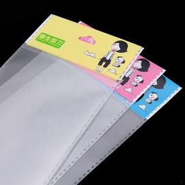 BOPP header pack bag with adhesive stripe, BOPP packaging header bag Explosion proof side supplier