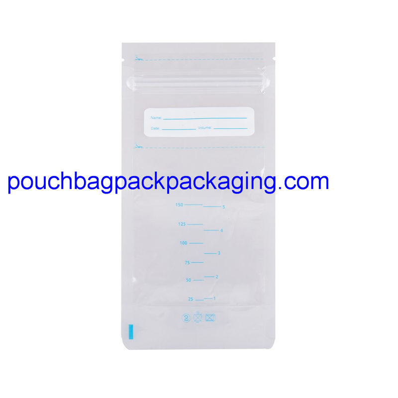 Custom breast milk storage bag for feeding 150 ml BPA free pre-sterilization supplier