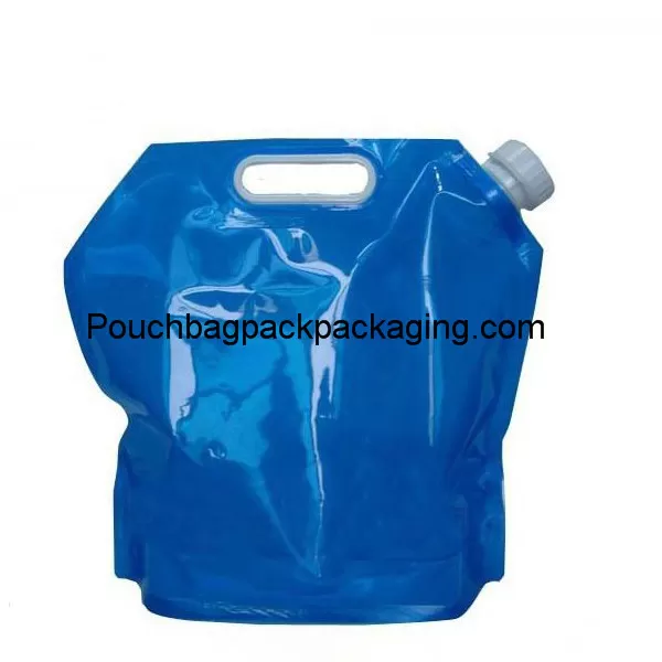 10 liter PE collapsible water container, stand up collapsible water bag plastic supplier