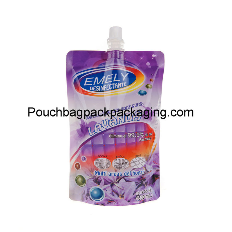 Custom stand up pouch with spout for Mayonnaise packaging from China supplier