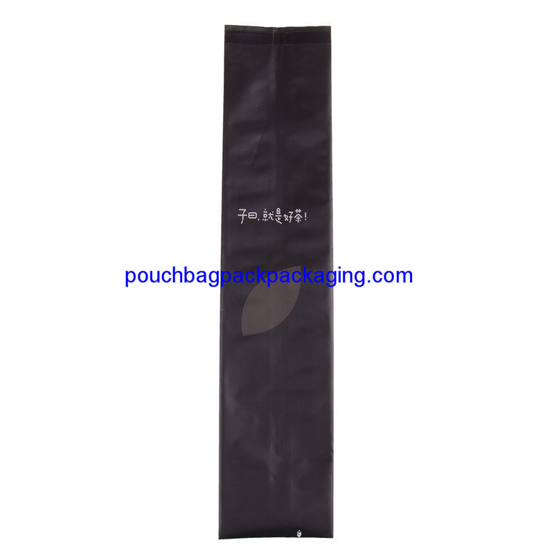 Black side gusset pouch, aluminium side gusseted bag for packaging tea supplier