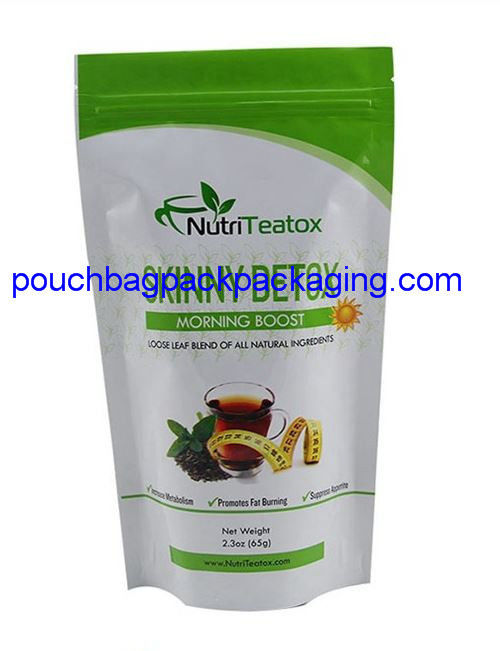 Custom doypack for tea with zip on top, high quality zipper doypack from China supplier