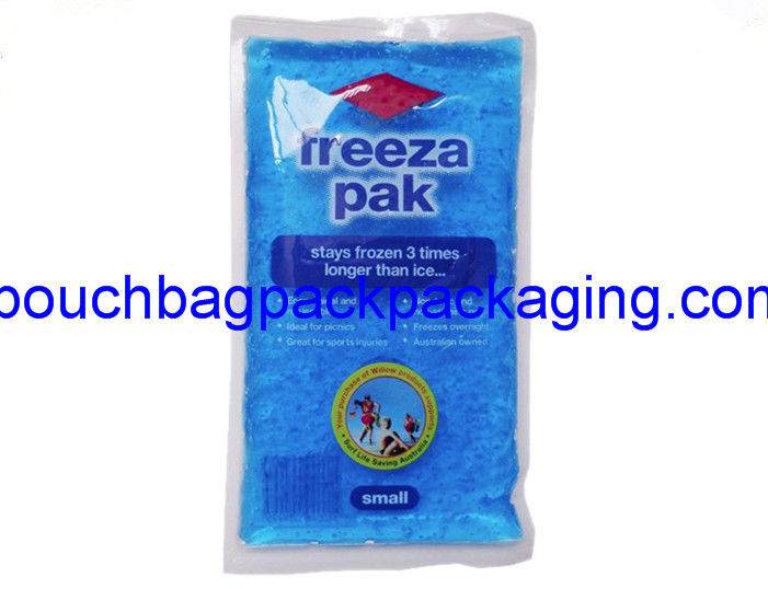 Cold ice pack bag, plastic ice pack pouch bag with custom printing supplier