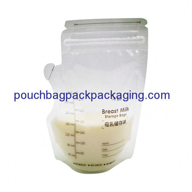 Baby breast milk storage bags SGS approval  8OZ 250ml BPA free supplier