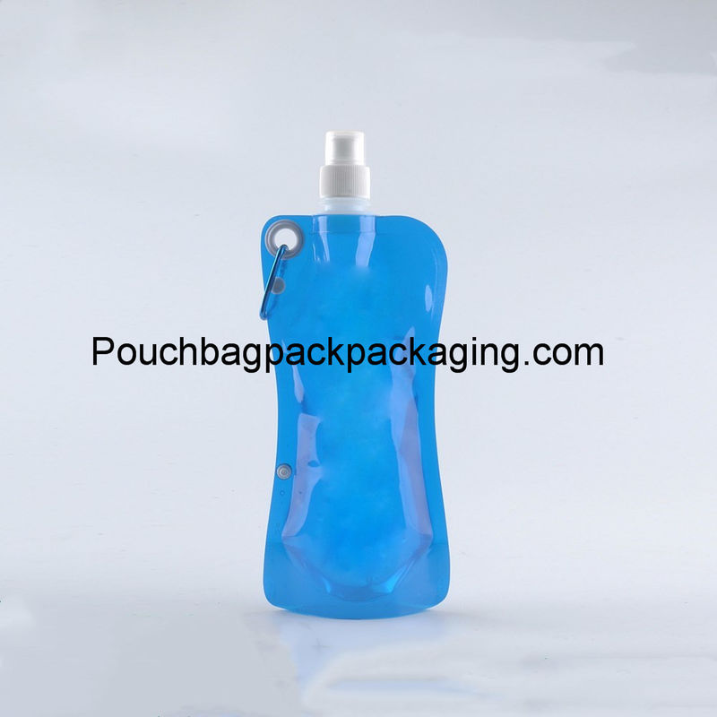 Water bag liquid pouch spout plastic drink bag foldable portable supplier