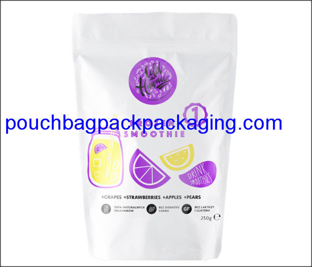 Stand up pouch, plastic stand up pouch, doypack with zip lock for fruits supplier