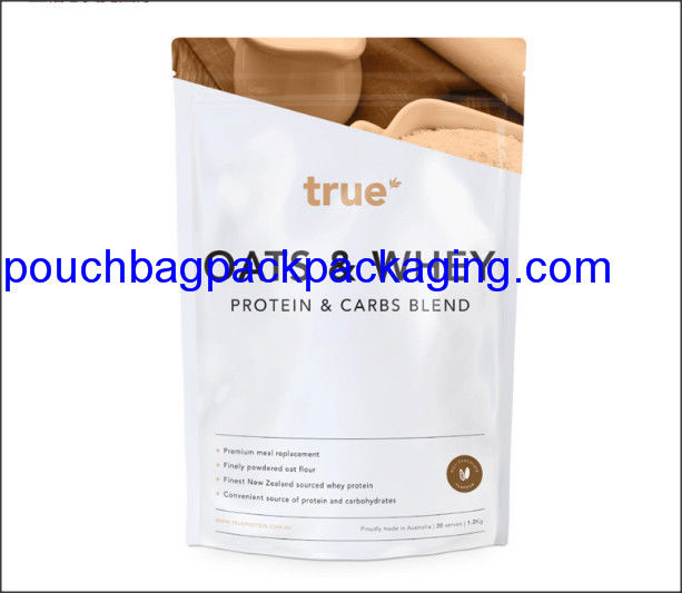Stand up pouch with zip lock, stand up bag, doypack for powder packaging 454g 16OZ supplier