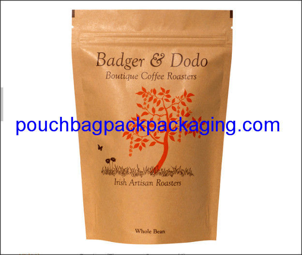 Stand up pouch, Aluminium pack bag, zipper doypack for coffee packaging supplier