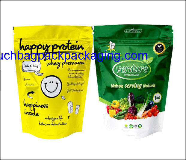 Color printing plastic food packaging bag, stand up pack pouch for food supplier