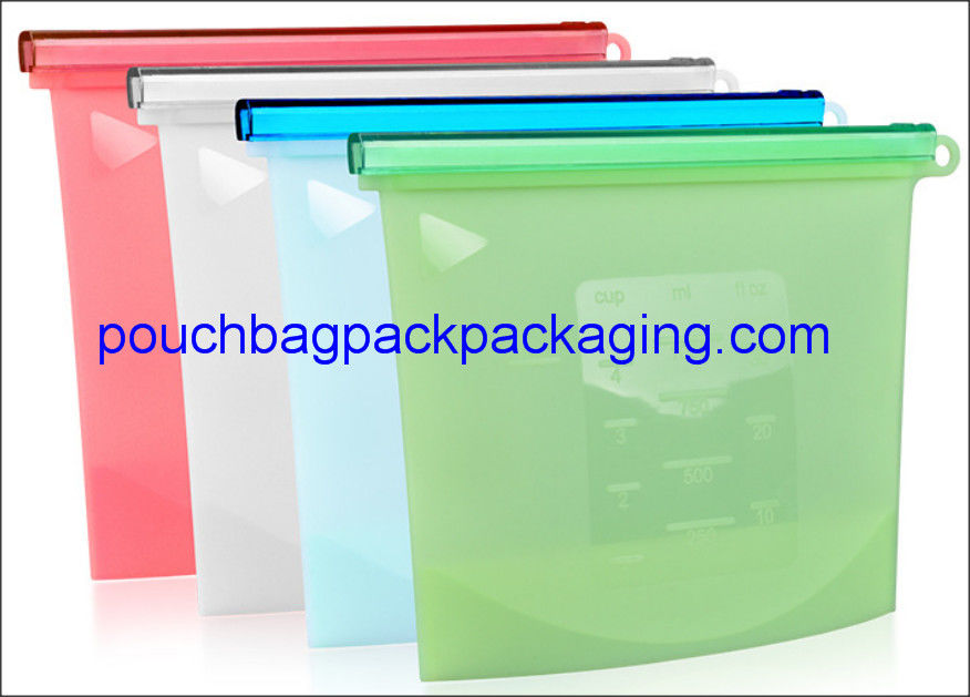 Reusable silicon bag, Vacuum Freezer pouch, Fresh Fridge Food Preservation Silicone Bag for food storage supplier