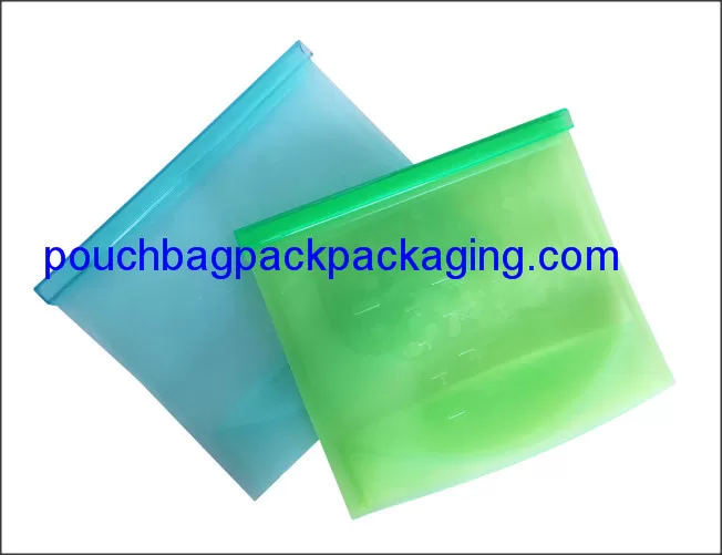 Silicon food bag for fresh food pack, reusable silicone microwave bag for storage 18 x 21 cm supplier