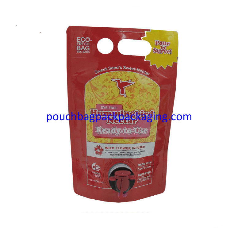 Plastic Wine Bag In Box, Food Packaging Bag, BIB Spout Pouch bag supplier