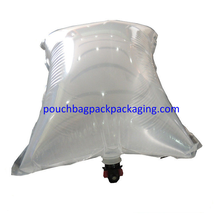 BIB big size transparent pouch with spout, bag in box, PA PE bag, crash proof supplier