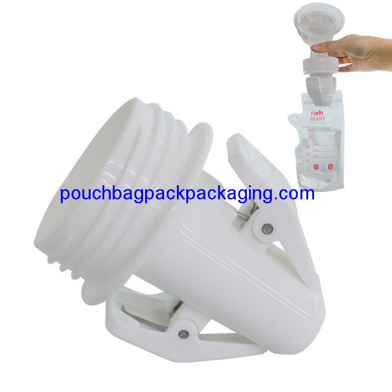 BPA Free Storing&amp;Breastfeeding-Twist Adapter for breast milk storage bag supplier